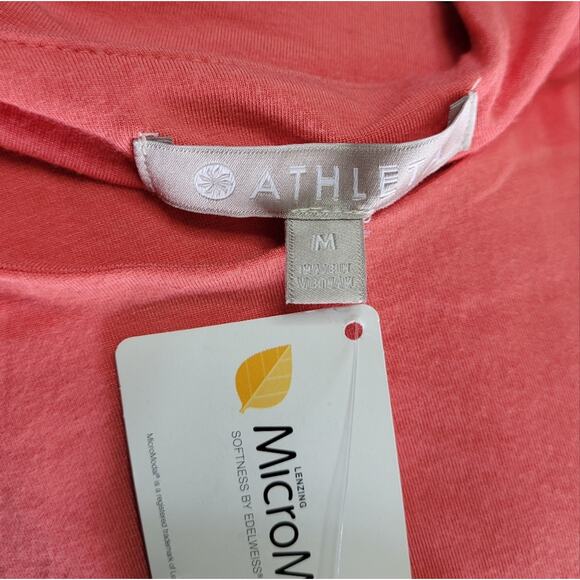 Athleta La Palma Womens Modal Stretch Dress Coral size Medium - Picture 2 of 7